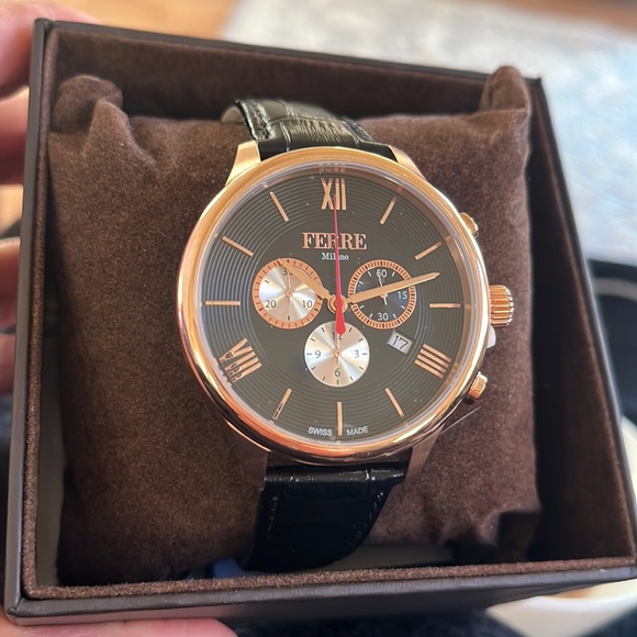 Ferre Milano Men's Classic - FM1G144L0031 Watch mad in Switzerland new in box - Picture 2 of 14